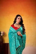 Fancy Dolla Silk Woven Design Work Handloom Silk Saree With Blouse Piece - EZBER