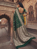 Green Art Silk Brocade Saree | EZB SI04 SUMKD1004 - EZBER