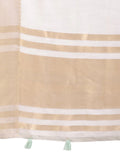 Grey Cotton Saree With Blouse Piece - EZBER