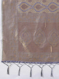 Grey Kanjivaram Silk Blend Brocade Saree | EZB SI04 SUPRS1005 - EZBER