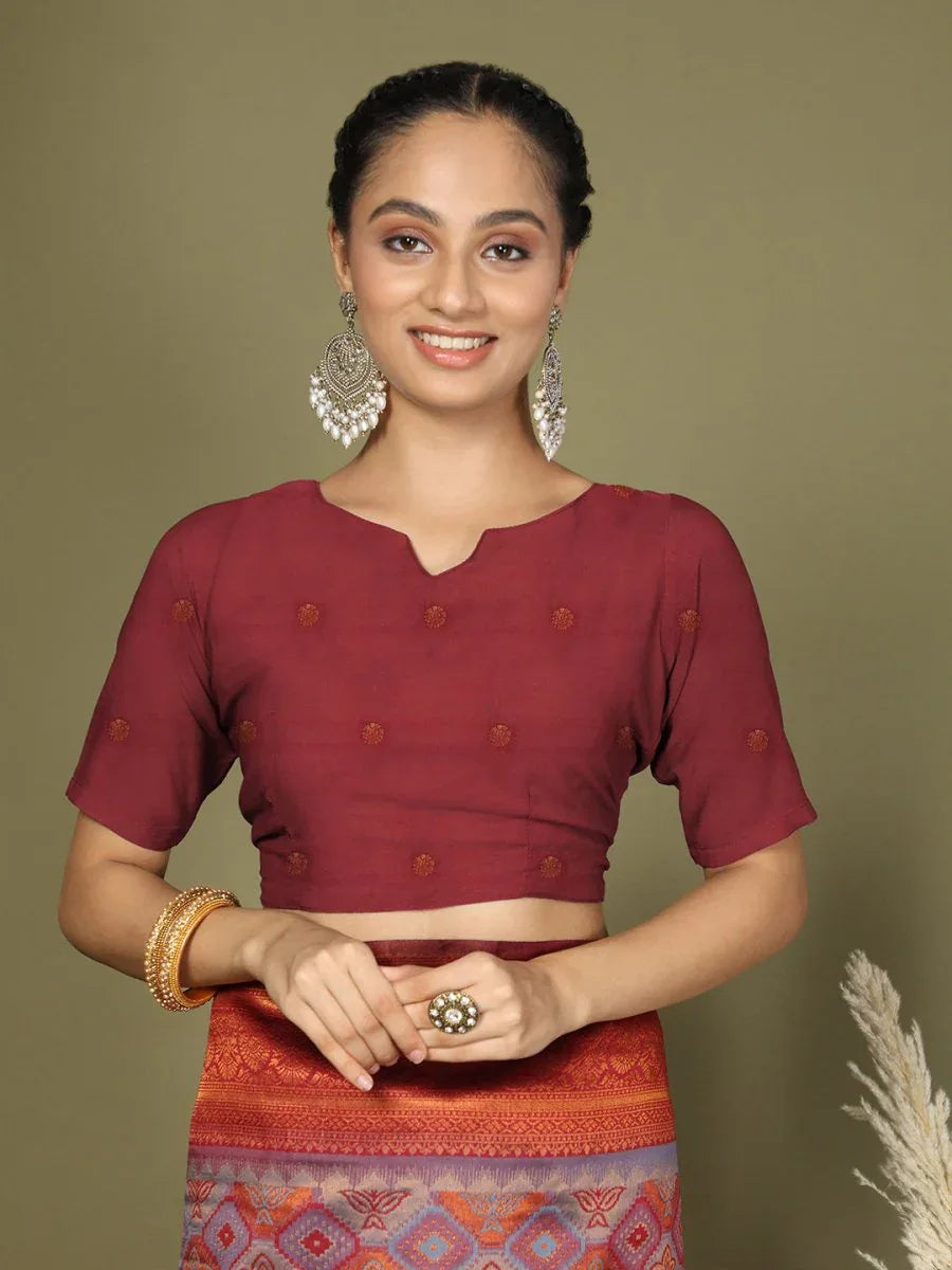 Grey Lichi Silk Saree With Blouse Piece - EZBER