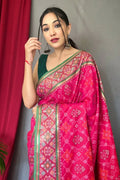 Hot Pink Patola Saree - EZBER