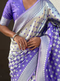 Jamun Silk Saree With Blouse Piece - EZBER