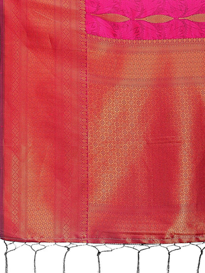 Magenta Banarasi Silk Brocade Saree | EZB SI04 ASPAL2006 - EZBER