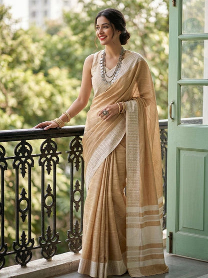Maroon Silk Blend Handloom Saree | EZB SI04 SURJS1004 - EZBER