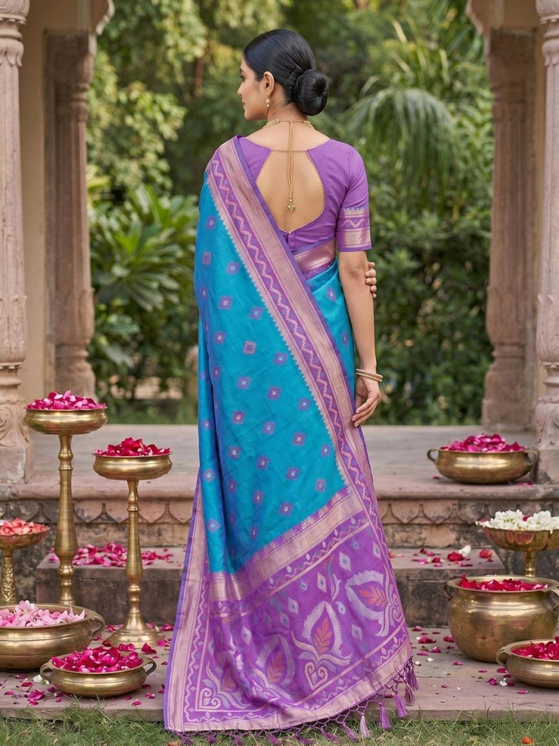 Mehandi Soft Silk Stripe N Motif Saree | EZB SI04 SRPOC8003 - EZBER