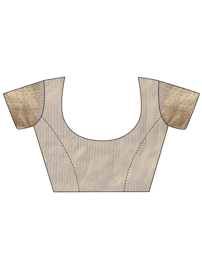 Mehndi Green Organza Saree With Blouse Piece - EZBER