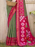 mhendi-green-pochampalli-silk-saree-with-blouse-piece-2153859_8f2f995a-86b2-4f2e-8ed8-8e31c2fccc00 - EZBER