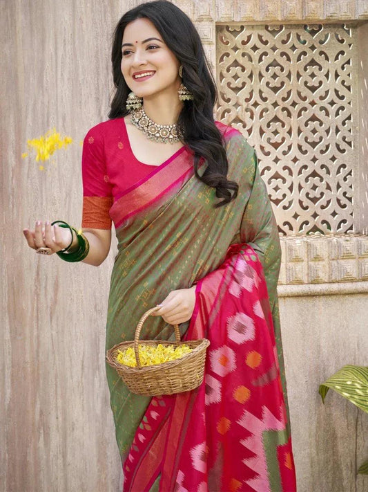 mhendi-green-pochampalli-silk-saree-with-blouse-piece-3063797_ca7ad808-8a9d-4b16-991d-a1eb6439b712 - EZBER