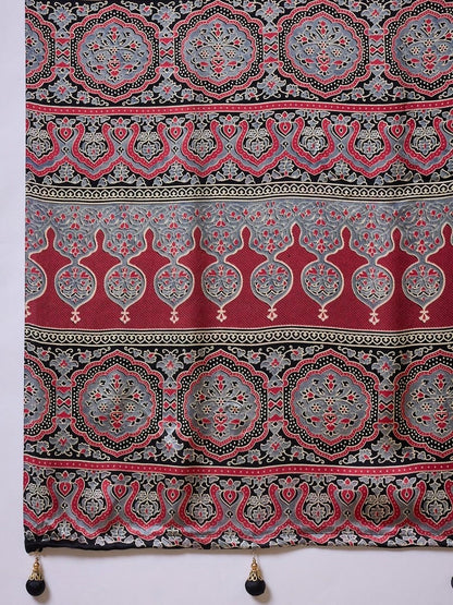 Modal Black Printed Saree | EZB GF02 LUX 22006 - EZBER
