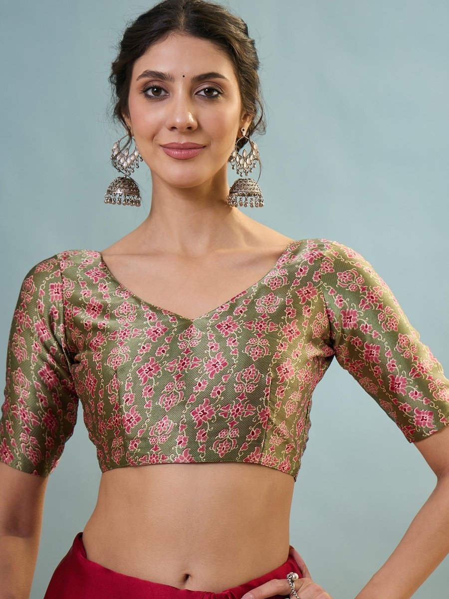 Modal Pink Printed Saree | EZB GF02 LUX 22002 - EZBER