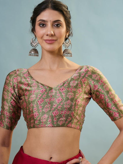 Modal Pink Printed Saree | EZB GF02 LUX 22002 - EZBER