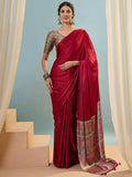 Modal Pink Printed Saree | EZB GF02 LUX 22002 - EZBER