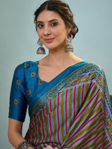 Modal Raama Ajrakh Print Saree | EZB GF02 LUX 24002