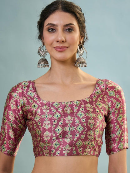 Modal Teal Printed Saree | EZB GF02 LUX 22001 - EZBER