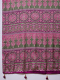 Modal Wine Printed Saree | EZB GF02 LUX 22005 - EZBER