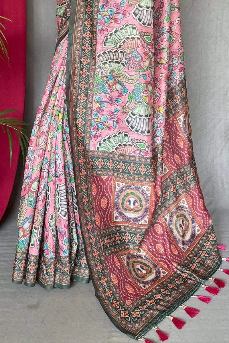 Multicolor Cotton Saree - EZBER