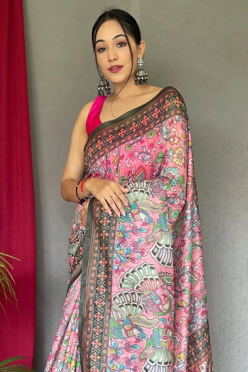 Multicolor Cotton Saree - EZBER