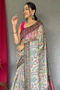 Multicolor Kalamkari Saree - EZBER