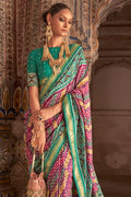 Multicolour Patola Saree - EZBER