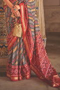 Multicolour Patola Saree - EZBER