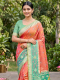 Mustard Soft Silk Stripe N Motif Saree | EZB SI04 SRPOC8007