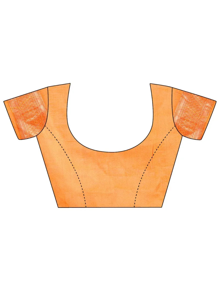 Mustrad Linen Cotton Saree With Blouse Piece - EZBER