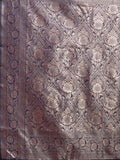Navy Blue Banarasi Silk Saree With Blouse Piece - EZBER