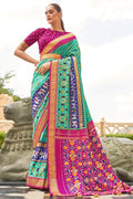 Blue Patola Saree - EZBER