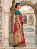 Pink Banarasi Silk Contrast Pallu Saree | EZB SI04 SUKLN1005 - EZBER