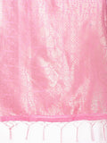 Pink Cotton Saree With Blouse Piece - EZBER
