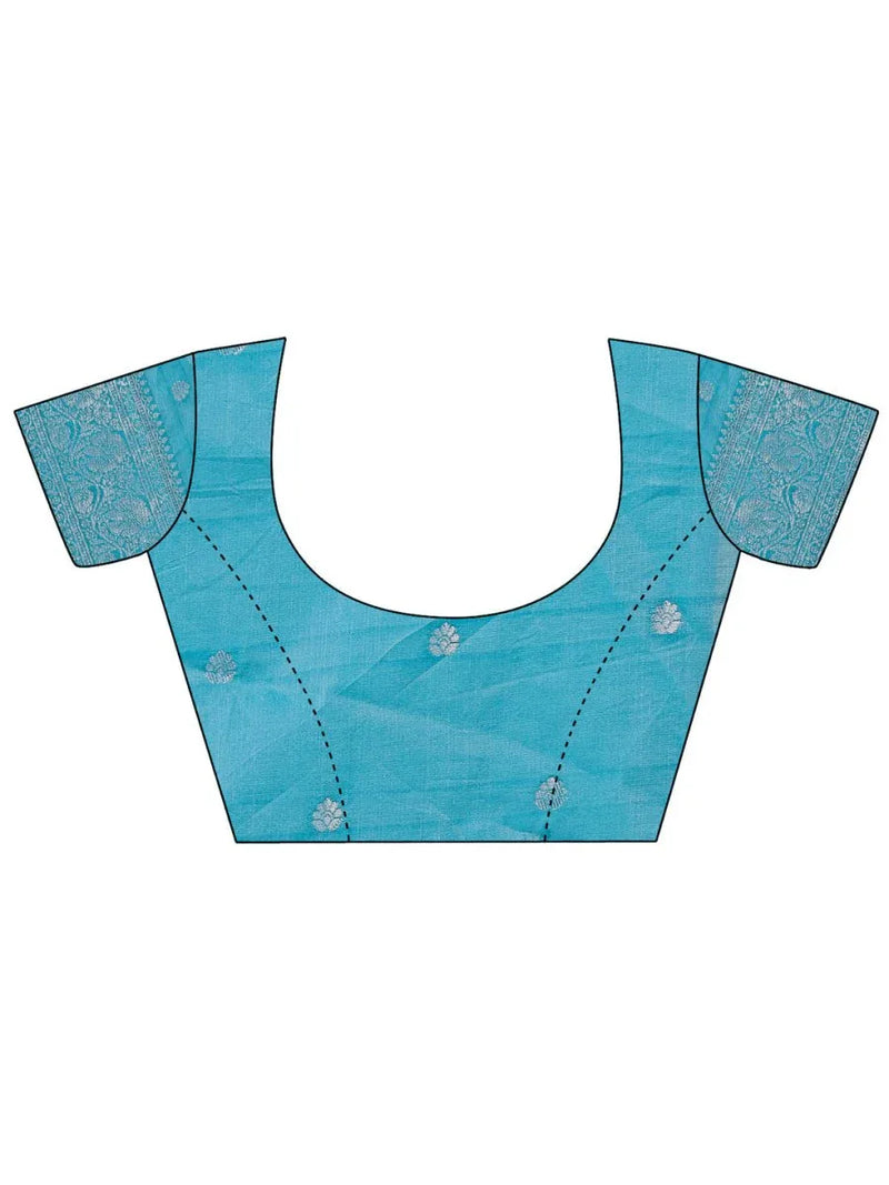 Pink Lichi Silk Saree With Blouse Piece - EZBER