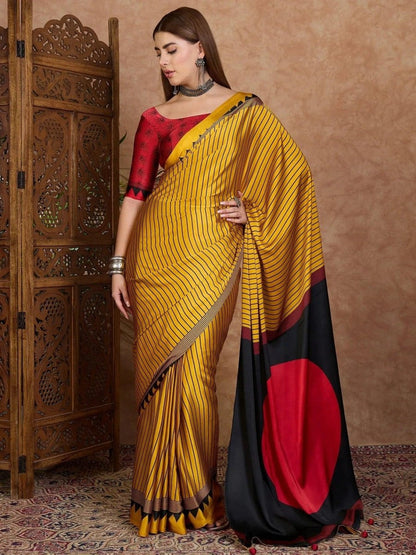 Pink Semi Modal Saree | EZB GF02 LUX 25005 - EZBER