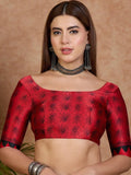 Pink Semi Modal Saree | EZB GF02 LUX 25005 - EZBER