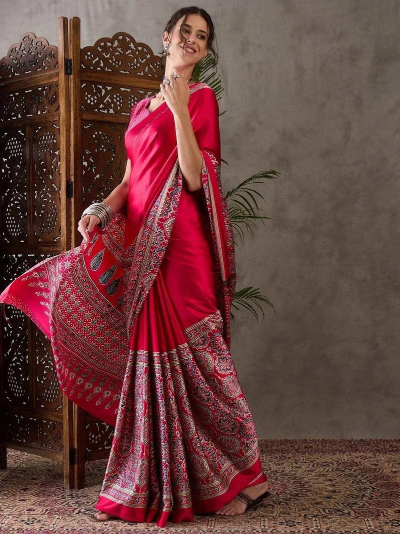 pink-semi-modal-saree-with-blouse-piece-1495808_0eb832c8-54b4-432e-a2c9-21a1ceb2185a - EZBER