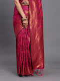 Pink Silk Saree With Blouse Piece - EZBER