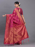 Pink Silk Saree With Blouse Piece - EZBER