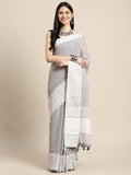 Purple Linen Cotton Handloom Saree | EZB SI04 SGGLO-3005
