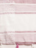 Purple Linen Cotton Handloom Saree | EZB SI04 SGGLO-3005 - EZBER