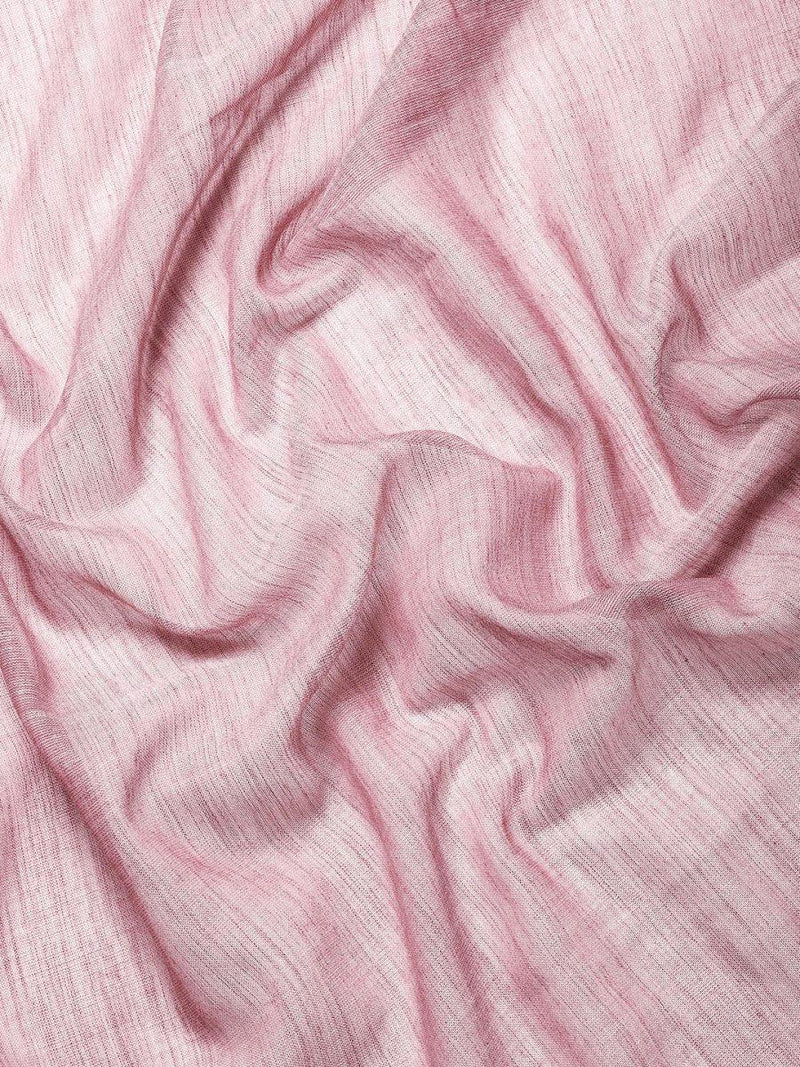 Purple Linen Saree With Blouse Piece - EZBER