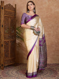 Purple Semi Modal Saree | EZB GF02 LUX 21004 - EZBER