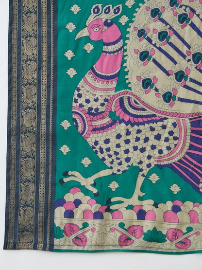 Pv Cotton Pink Printed Saree | EZB GF02 TARA V2 54001 - EZBER