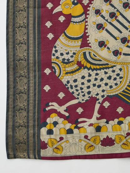 Pv Cotton Yellow Printed Saree | EZB GF02 TARA V2 54004 - EZBER