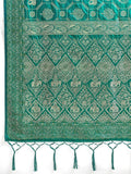 Rama Green Silk Blend Handloom Saree | EZB SI04 SURJW2005 - EZBER