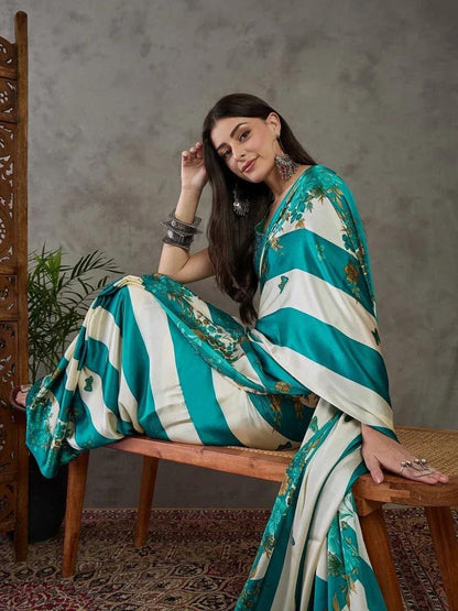 Rama Semi Modal Saree | EZB GF02 LUX 11003 - EZBER