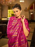 Rani Organza Festive Wear Saree With Blouse Piece - EZBER