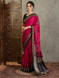 Red Semi Modal Saree | EZB GF02 LUX 20002 - EZBER