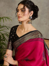 Red Semi Modal Saree | EZB GF02 LUX 20002