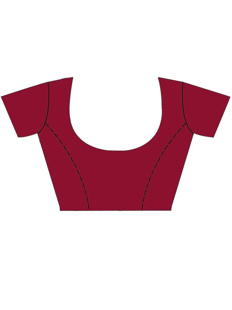 Sea Green Banarasi silk Saree With Blouse Piece - EZBER