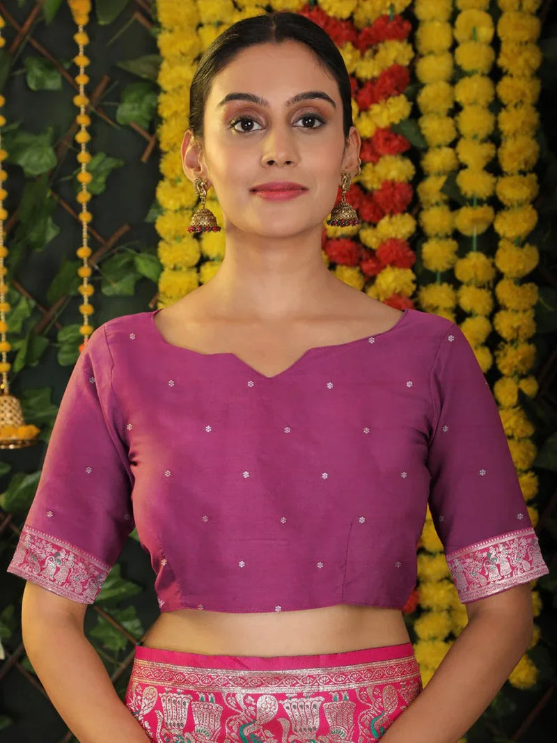 Sea Green Silk Saree With Blouse Piece - EZBER